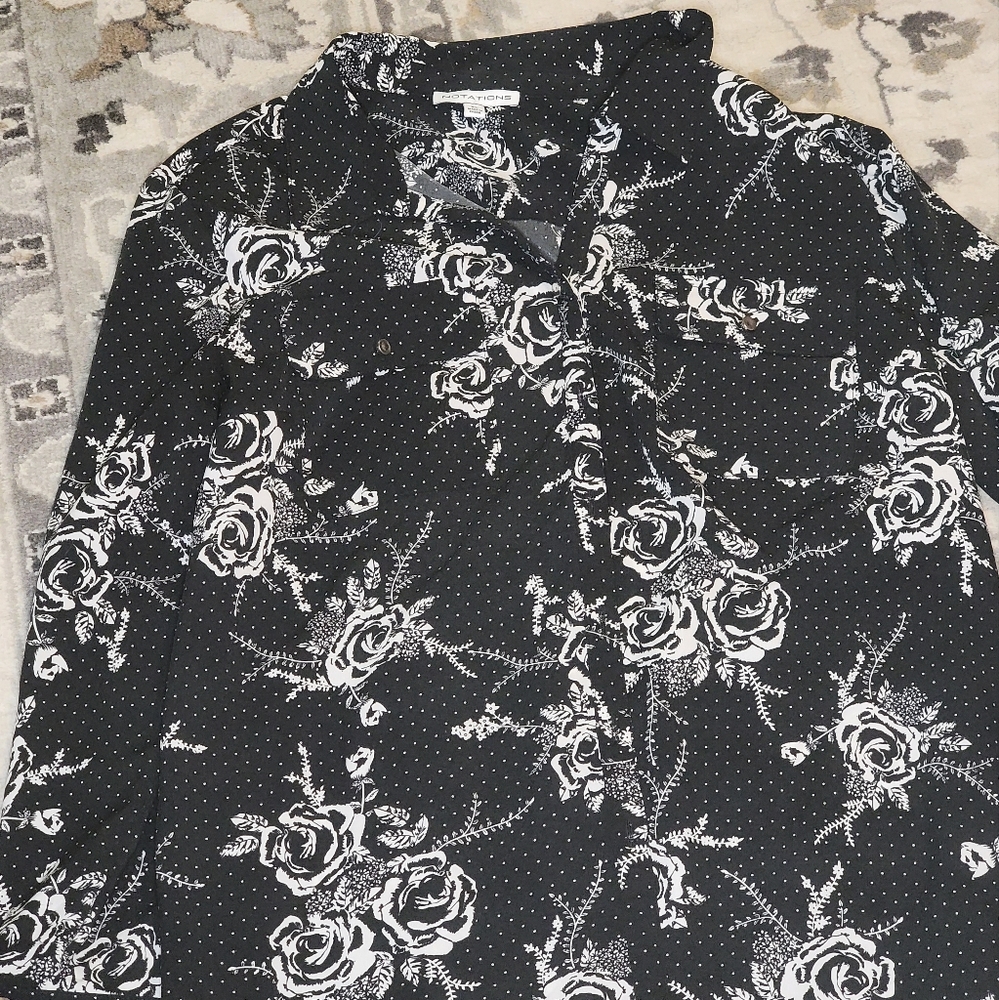 Floral women's button up